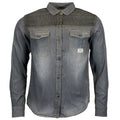 Mens Jack South Long Sleeved Contrast Denim Shirt