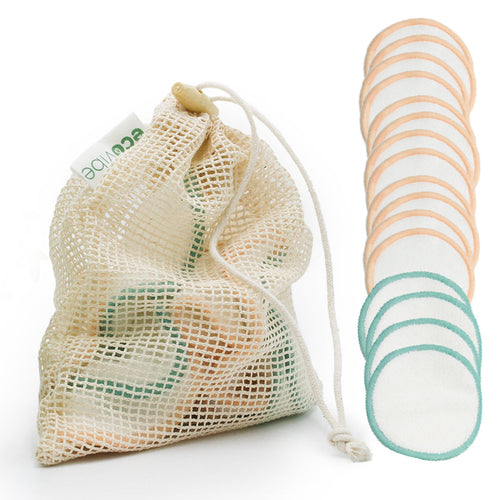 16 tampons démaquillants réutilisables